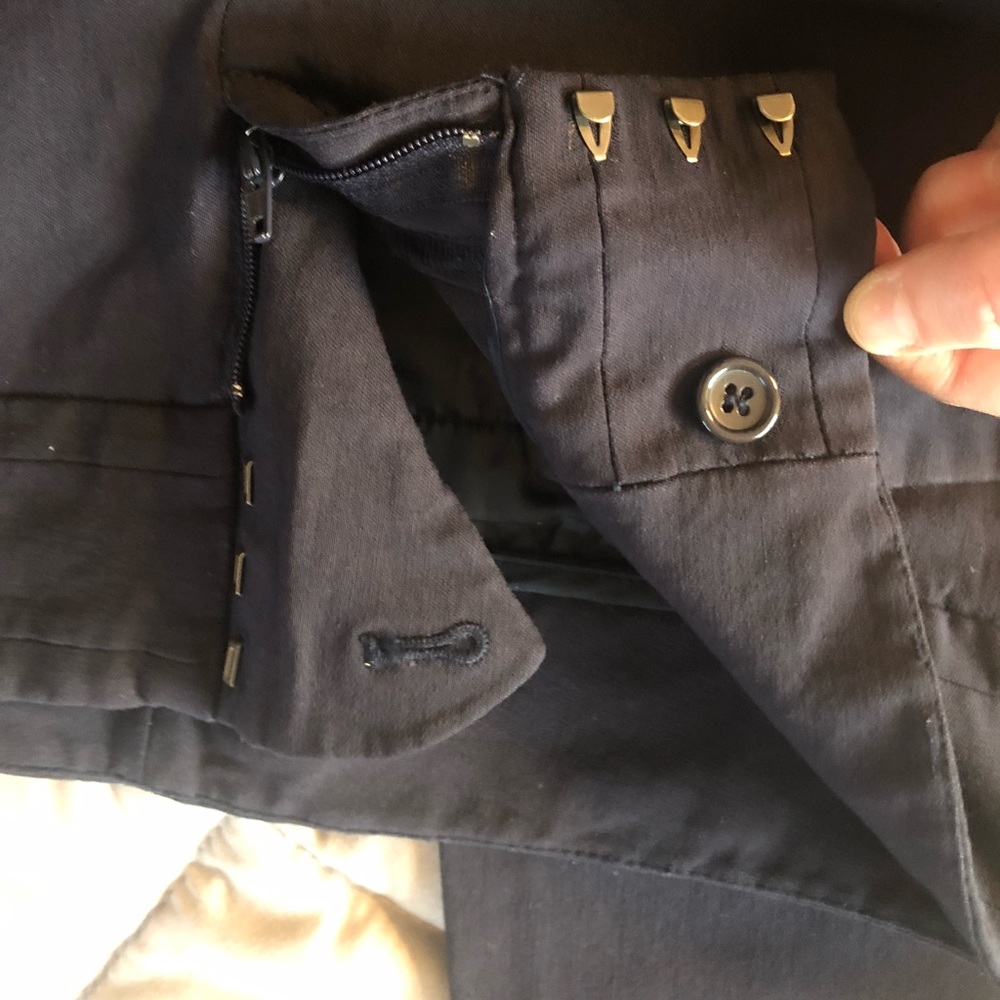 Limited Exact Stretch Navy Petite Ankle Pants